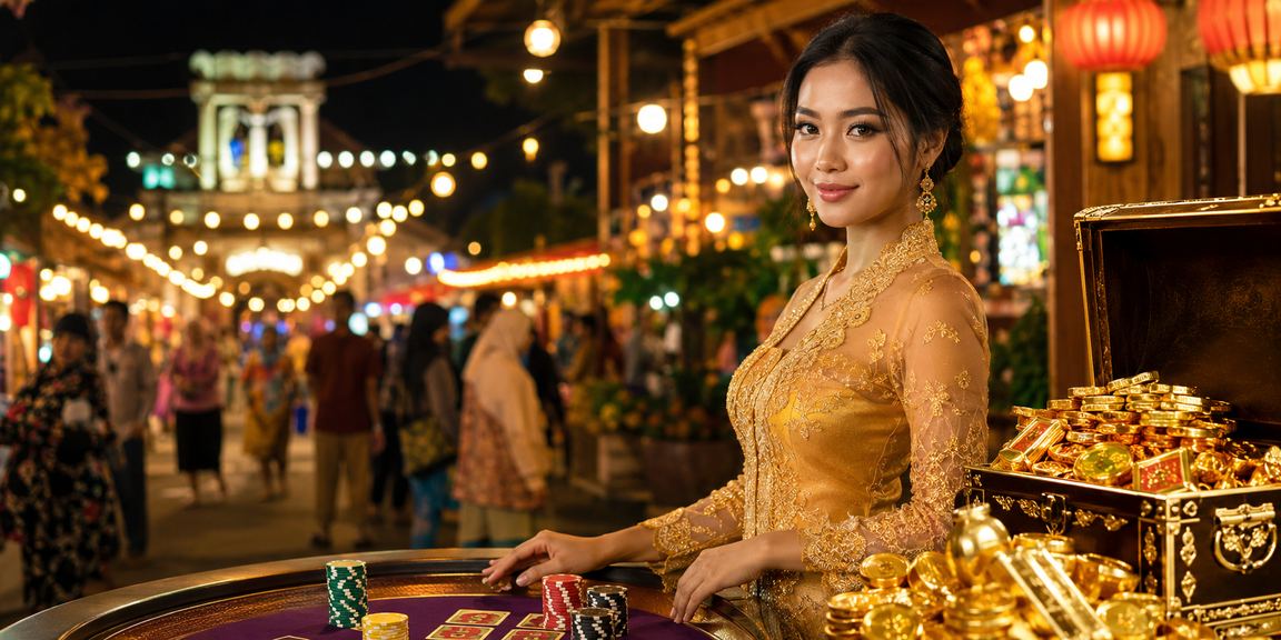 Suasana rebat bonus bergaya kebaya di Kota Bharu dengan pemain wanita Malaysia