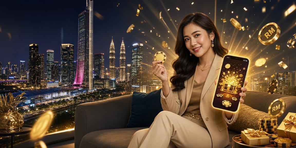 Pengguna Malaysia mengakses kasino mudah alih 1shows dari telefon pintar di Kuala Lumpur